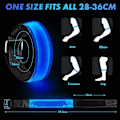 Miniatyrbillede 2 af 5: Genopladelig LED-armbånd, 2-pak USB-reflekterende lysstrimler