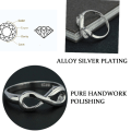 Miniatyrbilde 3 av 5: Platina-belagt 925 sterling sølvringer for kvinner