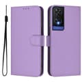 Ensfarvet PU-etui til TCL 505 (lavendel lilla)