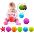 Miniatyrbild 1 av 6: Baby Sensorisk Leksak, Spädbarn Sensorisk - Squeeze Ball Textur Multi Massage Mjuka Bollar Set, 6 st