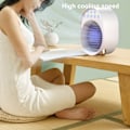 Miniatyrbild 8 av 8: USB Luftkylare Skrivbordsfläkt Bärbar Student 200ml Luftfuktare Luftkylare Vit
