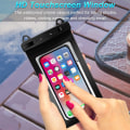 Miniatyrbilde 5 av 6: 2PCS vanntett mobiltelefonpose med snor, egnet for