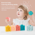 Miniatyrbild 3 av 7: Babybyggstenar, Bebisleksaker, Mjuka Byggstenar för Barn, Nappringar, Babyfärgade Byggstenar, Elektriska Leksaker med Siffror, Former och