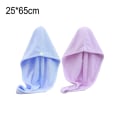 Miniatyrbillede 2 af 5: Mikrofiber Håndklæde Hår Wrap til Kvinder, 2 Pak, Absorberende Hurtig