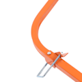 Miniatyrbilde 3 av 8: Stige Takkrok Aluminium Legering Rustbestandig Stabil Stige Stabilisator for Høydearbeid Oransje