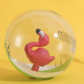 Miniatyrbilde 5 av 5: 3D oppblåsbar bassengleke strandball for barn og voksne utendørs
