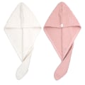 Miniatyrbillede 1 af 5: 2-pak Mikrofiber Hår Turban Håndklæde Wrap, Hår Tørring Håndklæde