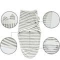 Miniatyrbilde 3 av 6: Swaddle bag baby swaddle kluter baby swaddle pakke med 2 swaddle pledd laget av 100% økologisk bomull universal justerbart sovepose teppe
