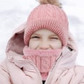 Miniatyrbilde 4 av 5: Slouchy strikke lue for småbarn, babylue for ski for jenter og gutter