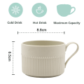 Miniatyrbillede 2 af 5: 250 ml keramisk kaffekop, ensfarvet tekopp, smuk og