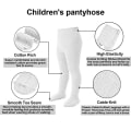 Miniatyrbilde 4 av 5: 3 par tykke strikketights, bomullsstrømpebukser, nyfødt baby, ba