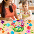 Miniatyrbillede 7 af 8: Blomsterhavelegetøj til børn, blomsterbyggeklodser til