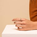 Miniatyrbild 3 av 5: Klassisk trefärgad ring, enkel smal version 4mm fasad slät