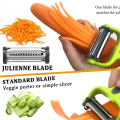 Miniatyrbilde 4 av 5: Form Apple Frukt Gulrot Zucchini Veggie Skreller