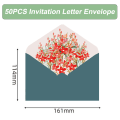 Pikkukuva 2 / 5: Paper Floral Envelopes for Invitations, Thank You Cards and