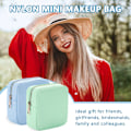 Pikkukuva 5 / 5: Meikkipussi matkakassi, meikkipussi, nyloninen kosmetiikkakassi vetoketjulla, kolikkokukkaro, säilytyskassi, mini meikkipussi