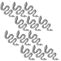 Miniatyrbild 1 av 5: Nagel Charms，Snake Nail Art Charms 3D Nagel Strass