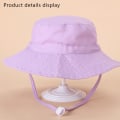 Miniatyrbild 3 av 5: Våren och sommaren solhatt, flicka baby andas snabbtorkande strand