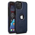 Fodral för iPhone 13 saknad etikett läderfodral-blå affärs anti-fall nr 9086