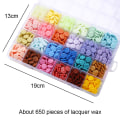 Miniatyrbilde 2 av 5: Forseglingsvoksperler pakket i plastboks, (24 farger)
