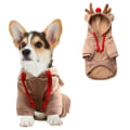 Miniatyrbillede 1 af 6: Coral plysj hundekostume tegneserie hjor kæledyr kjole