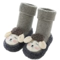 Miniatyrbillede 1 af 6: Børne Småbørn Sål Skridsikker Indendørs Gulvslipper Baby Dreng Piger