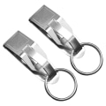 Miniatyrbillede 1 af 5: 2-pak - Sikker bælteklips nøgleholder med metal krog nøglering