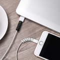 12-pack Typ-C-kabel Laddare, Mjukt Silikon Micro USB-skydd, Muskabelskydd, Passar Alla Mobiltelefoner (12-pack, Svart, Grå)