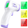 Miniatyrbild 8 av 8: Innovativ Febertermometer, Beröringsfri Termometer med Multifunktionella Egenskaper för Enkel Användning Hemma, Energisparläge med Automatisk Avstängning