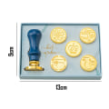 Miniatyrbilde 2 av 5: Voksforseglingsstempel Kunst og Håndverk Romantisk Voksforseglingsstempelsett