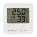 Miniatyrbilde 2 av 8: Termometer Hygrometer Temperatur Fuktighetsmåler Digital Skjerm Elektrisk Klokka for Hjemmet
