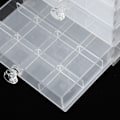 Miniatyrbillede 4 af 6: Femlags Akryl Aftagelig Opbevaringsboks Transparent Praktisk Negle Smykker Displaykasse