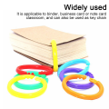Miniatyrbillede 4 af 5: 100 stk. Plastik Binder Ringe Plastik Løsblade Ringe