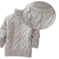 Miniatyrbillede 3 af 5: Drenge Piger Langærmet Chunky Varm Pullover Top Sweater