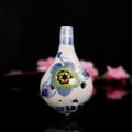 Miniatyrbilde 4 av 5: 6 Hulls Ocarina, Alto C, Glasert Keramikk, Vakkert Design, Gaveidé