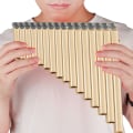 Miniatyrbilde 3 av 5: Fløyte 16 Rør Panfløyte Musikk Blåseinstrument & Veske for Nybegynnere Student, Gaveidé for Nybegynnermusiker