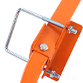 Miniatyrbilde 5 av 8: Stige Takkrok Aluminium Legering Rustbestandig Stabil Stige Stabilisator for Høydearbeid Oransje