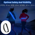 Miniatyrbillede 4 af 5: USB genopladelig LED-bælte, cykel- og bjergbestigningsudstyr