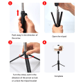 Miniatyrbillede 3 af 5: Tripod med aftagelig trådløs fjernbetjening og stativ