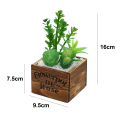 Miniatyrbilde 2 av 5: Kunstig plante kreativ dekorasjon blomst bonsai, firkantet