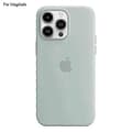För iPhone 14 Pro-fodral kompatibelt med MagSafe flytande silikontelefonbaksida [Induktionspopover]-2025 A