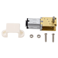 Miniatyrbilde 2 av 8: Turbo Worm Geared Motor Mikro Børstet DC 3V Mini Reduksjon 1 Aksel med Fast Sete 30RMP