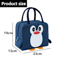 Miniatyrbild 5 av 7: Lunch Bag,Söt Pingvinisolerad Lunch Box Tote Bag, Återanvändbar Liten Läckagesäker Kylare Söta Lunch Box Väskor för Skola Arbete