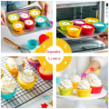 Miniatyrbild 2 av 5: Silikonformar för muffins, 24-pack, non-stick