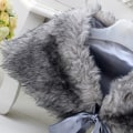 Miniatyrbillede 3 af 5: Blomsterpige Wrap Cape Bryllup Brudepige Tippet Stole Jul