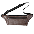 Miniatyrbild 1 av 5: Fashion Retro Midjeväska PU Läder Messenger Bag Bröstväska