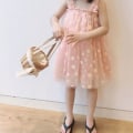 Miniatyrbilde 4 av 5: Ermeløs prinsesse babytulle sommerkjole, mesh slynge skjørt