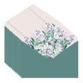 Miniatyrbillede 1 af 5: Papirblomsterkonvolutter til invitationer, takkekort og