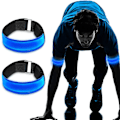 Miniatyrbillede 1 af 5: Genopladelig LED-armbånd, 2-pak USB-reflekterende lysstrimler