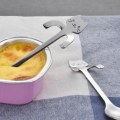 Miniatyrbilde 4 av 6: Mini rustfrie stål katte kaffeskeer 4 stk te suppe sukker